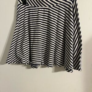 Striped Navy and White Women's Skirt